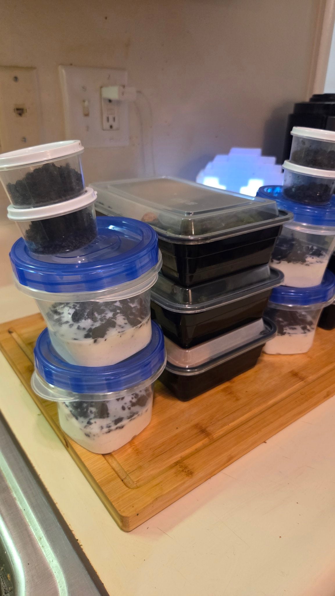 Packman meal prep weekly pack stacked with desserts